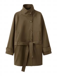 MANGO Межсезонное пальто 'Mona' в коричневом цвете