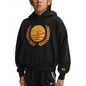 Детский худи Nike, черный/sun-faded желтый