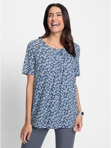 Рубашка-туника с дымчато-синим принтом WITT WEIDEN