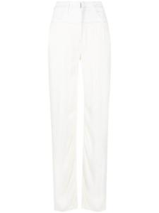 Givenchy юбка в технике пэчворк с завышенной талией, белый