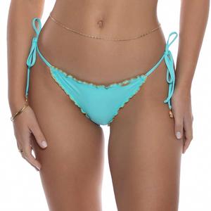 Женский купальник-бикини Forever Wavy Luxe с завязками по бокам, бирюзовый цвет Luli Fama, бирюзовый