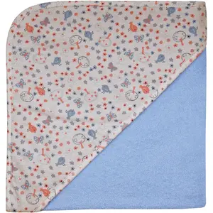 Полотенце с капюшоном Vogel sky Kapuzenbadetuch 100/100 верхний слой капюшона из печатного однослойного трикотажа Wörner, Sky