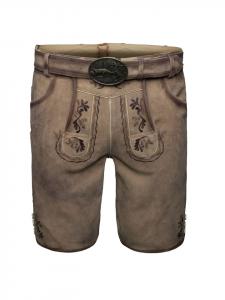 Spieth & Wensky Кожаные брюки TG-Fredo коричневого цвета