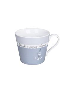 Кружка Happy Cup Ты мой якорь синего цвета Krasilnikoff