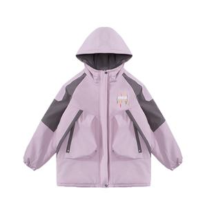 Детская утепленная куртка с капюшоном PROTECTCAMEL, розовый