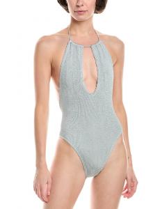 Бондана с глазками купальник Бижу слитный Bond-eye swim, металлик