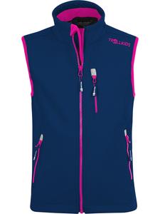 Утепленный жилет Trollkids Softshell Trollfjord, темно синий