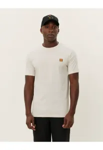 Футболка с принтом в виде кусочков ткани Les Deux, Ivory/Thai Curry/Ivory