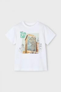 Футболка из хлопка для детей Mayoral, белый