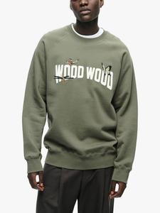 Свитшот Hester с логотипом бабочки WOOD WOOD, Dusty Olive