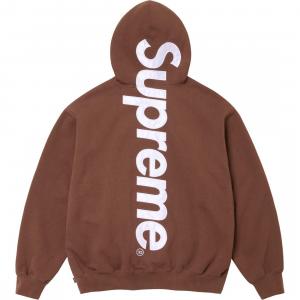 Сатиновая худи с аппликацией FW24 Supreme, Ярко-оранжевый/Ярко-оранжевый