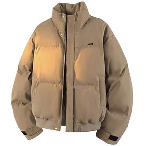 Пуховик Unisex Hooded Thickened Parka Jeep, коричневый