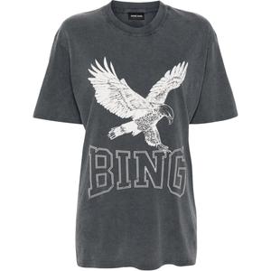 Футболка с принтом логотипа Anine Bing, серый