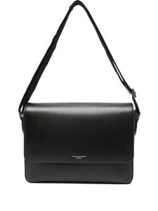 Сумка-мессенджер с логотипом Aspinal Of London, черный