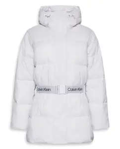 Женская пуховая куртка с поясом Calvin Klein Jeans, сиреневый