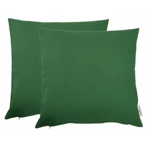 Декоративные подушки Dove однотонные, наволочки без наполнителя, набор из 2 штук Tom Tailor Home, Dunkelgrün + unifarben
