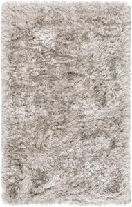 Ковер SAFAVIEH, 69 x 122 см, Ocean Shag Collection, Light Grey, ручной работы, сплошной, идеален для помещений с высокой проходимостью в прихожей, гостиной, спальне (OCG101F)