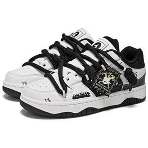 Износостойкие дышащие противоскользящие низкие кеды для скейтбординга унисекс HLA JEANS, белый черный