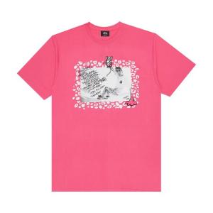 Футболка Stussy Lance 'Pink', розовый
