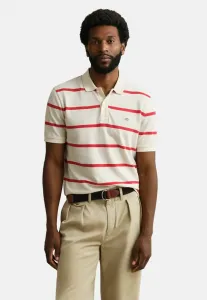 Полосатая рубашка поло Gant, Creamed White