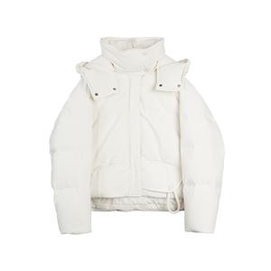 ELLE Пуховик женский Ecru утепленный