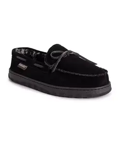 Мужские мокасины-тапочки Paul Printed из берберской замши MUK LUKS, черный