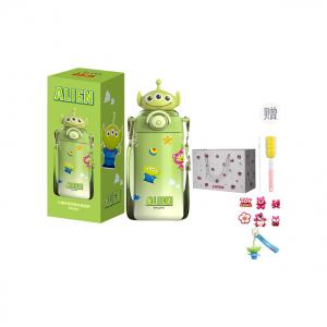 Lotso Stitch изолированная кружка 316 Food Grade, удобная дорожная кружка 600 мл Disney, alien doll insulated cup (cup brush+straw brush+random stickers+keychain+shopping bag)