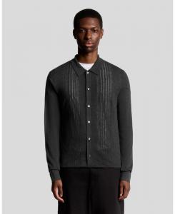 Мужская рубашка с длинными рукавами и косами Lyle & Scott, Charcoal marl