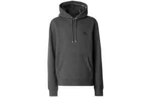 Толстовка с капюшоном Clarendon Check, угольно-серый цвет Burberry, серый