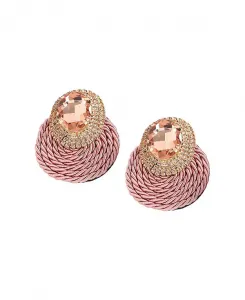 Женские серьги-капельки из веревки Sohi, pink