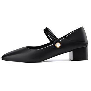 Туфли Мэри Джейн на массивном каблуке 3,8 см, женские DAPHNE, Black