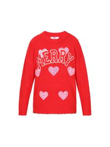 MyMo Женский свитер красного цвета