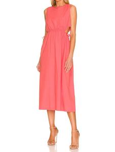 Платье Yvette миди в пряном коралловом цвете Rails