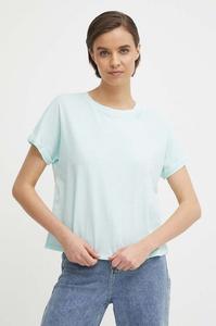 Футболка LIU из хлопка Pepe Jeans, бирюзовый