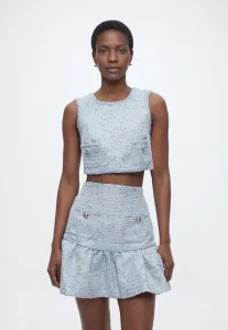 Блузка-Топ elina из букле Bardot, Blue Boucle