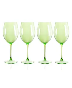 Бокалы для вина Carnival универсальные, 20 унций, набор из 4 шт. Qualia Glass, green