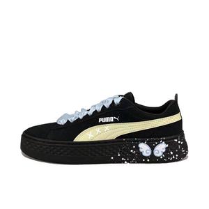 PUMA Женские кроссовки Smash Platform низкие желтые