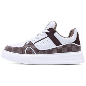 Нескользящие, амортизирующие, износостойкие, дышащие, увеличивающие рост, низкие кроссовки для скейтбординга, мужские, кофейного цвета Satchi, Coffee