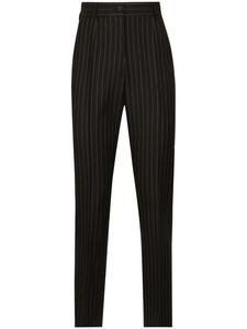 Dolce & Gabbana строгие брюки в тонкую полоску, черный