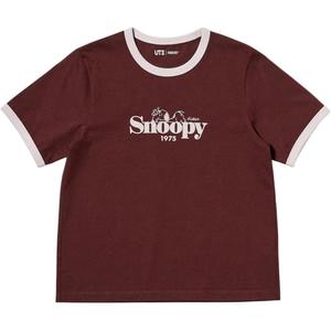 UNIQLO Футболка женская темно-красная