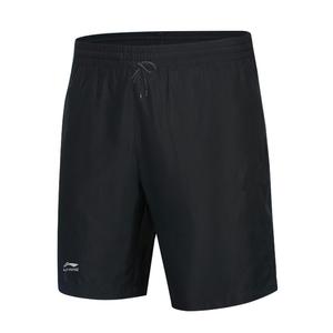 ЛиНинг Повседневные Шорты Мужские Черные, Прохладный Черный-Мок Двухсоставные