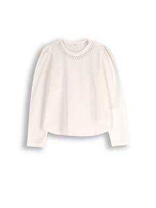 Блузка с длинными рукавами цвета экрю Coccodrillo