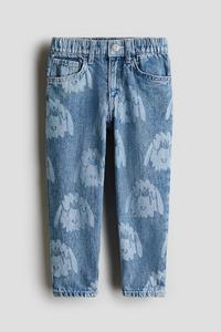 Свободные зауженные джинсы H&M, мультиколор