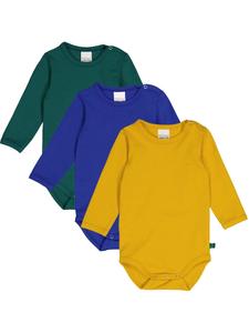 Комбинезон/боди Fred's World by GREEN COTTON, Blue/Saffron/Dark Green