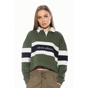 Женская рубашка поло с длинным рукавом Lucian Alexia Admor, Sage Multi