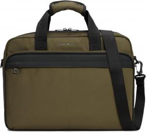 Рабочая сумка Tommy Hilfiger Repreve с чехлом для ноутбука и регулируемым ремнем, Army Green