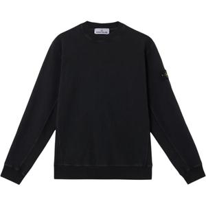 Свитшот с логотипом STONE ISLAND, черный