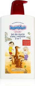 Детский шампунь и гель для душа 2 в 1 «Болек и лолек» Bambino, meerkats 1000 мл