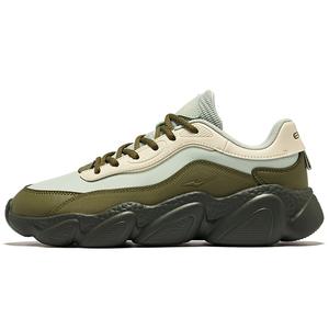 Erke Легкие, низкие, массивные, нескользящие, мужские кроссовки Sweetheart 2 из кожи, зеленые