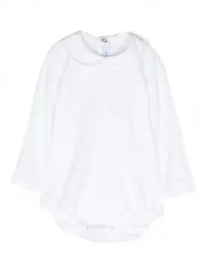 Боди с длинными рукавами и фестонами Siola, белый